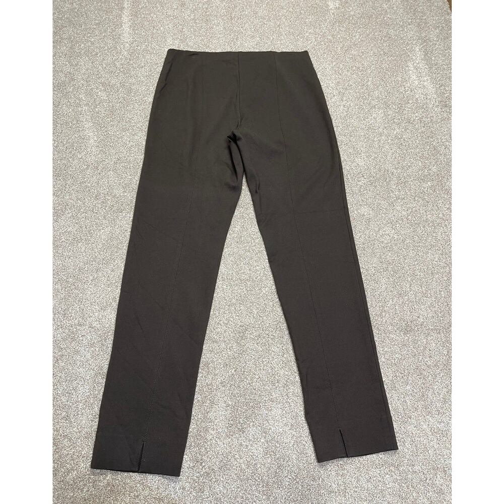 Elevated Basic Neutral J. Jill Slim Leg Trousers Size Medium Tall Espresso Ponte - Picture 14 of 14